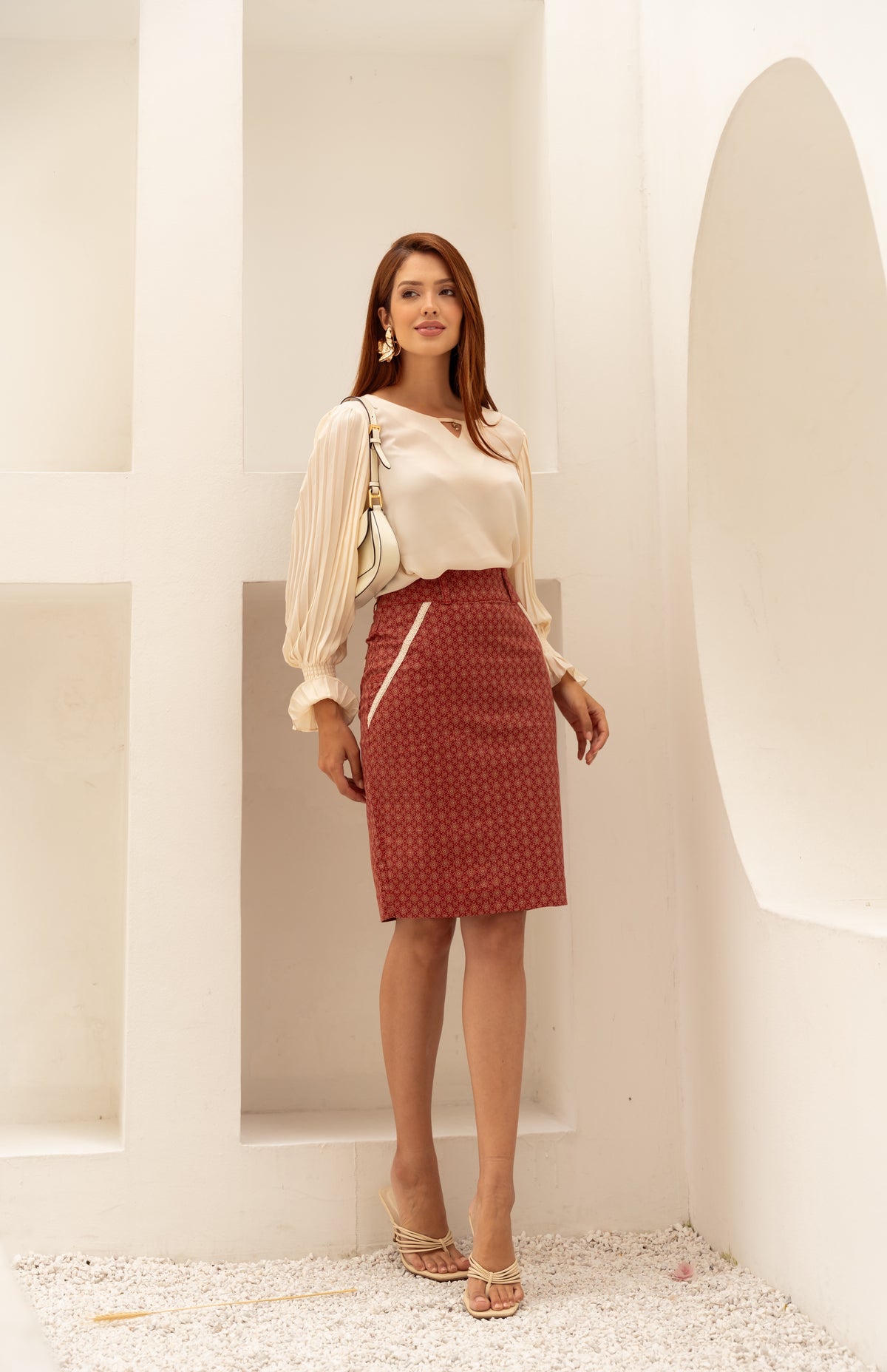 Saia em Sarja Feminina Fiora