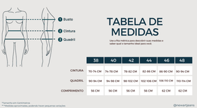 Saia Feminina Resinada Grafite