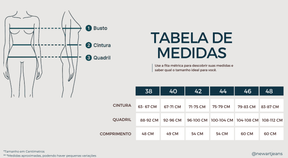 Saia Jeans Feminina Nesga